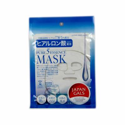 JAPAN GALS Pure5 Essential Маска с гиалуроновой кислотой 1шт