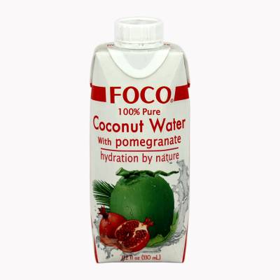 Кокосовая вода со вкусом граната "FOCO" Tetra Pak 330мл 